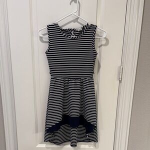 btween Striped Navy and White Casual Dress